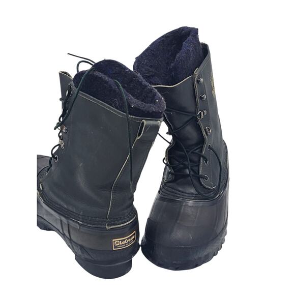 LaCrosse Outdoorsman Insulated Rubber Hunt Boots 7 USA Steel Shank Duck Winter - Picture 9 of 13